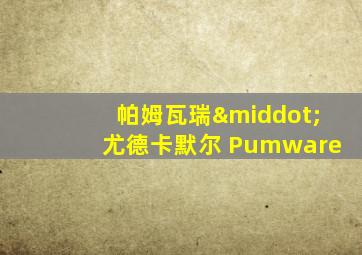 帕姆瓦瑞·尤德卡默尔 Pumware